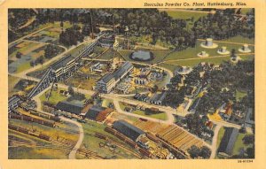 Hattiesburg Mississippi Hercules Powder Co Aerial View Vintage Postcard AA43761