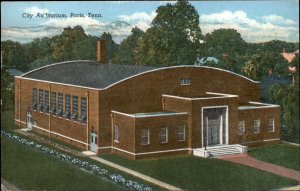 Paris Tennessee City Auditorium c1930-50s Vintage Postcard