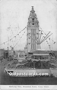 Bird's Eye View Dreamland Tower Coney Island, NY, USA Amusement Park 1908 