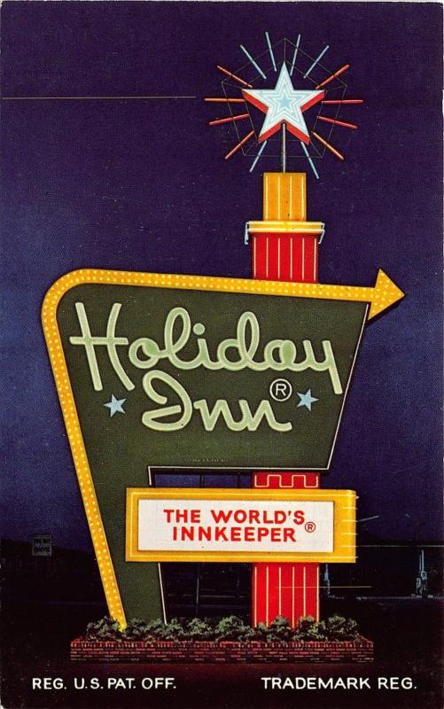 New Port Richey Florida~Holiday Inn Entrance Sign The World's Innkeeper~1960s