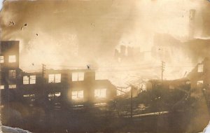 1913, RPPC, Dayton Tablet Factory Fire, Quincy, IL,Corner Dmg.,Msg Old Post Card