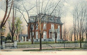 c1909 Postcard; Jefferson City MO, Governors Mansion, Cole County, Posted