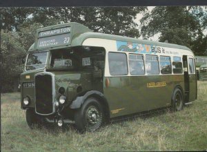 Road Transport Postcard - VV 5696-1937 Bristol J05G Coach Signed Thrapston  T936