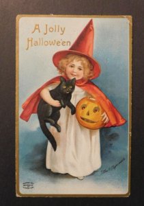 1900s USA Halloween Postcard Cover Easton PA Ellen Clapsaddle