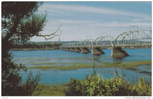 Bridge on St. John River at Fredericton,  New Brunswick,  Canada,   40-60s