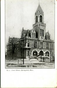 Court House Building Springfield Massachusetts MA UNP UDB Postcard 1900s