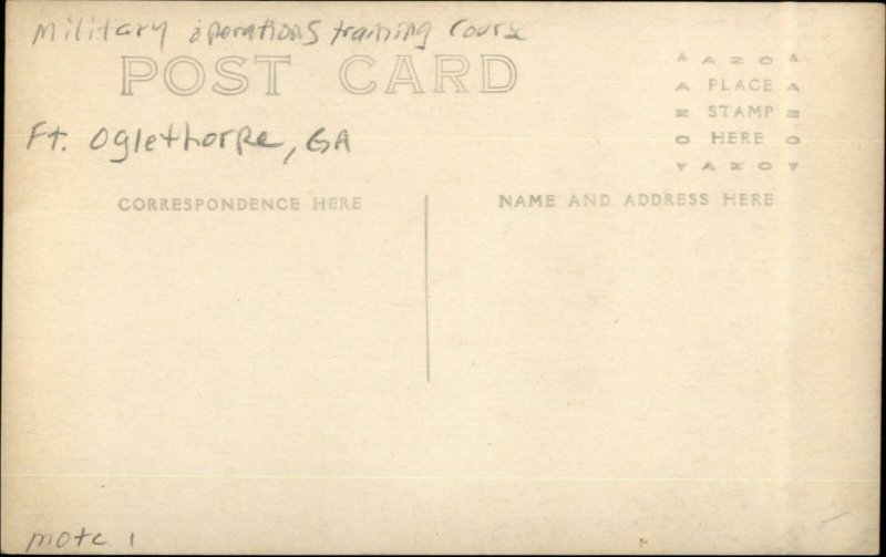 Fort Oglethorpe Camp Greenleaf WWI Selling Liberty Bonds Real Photo Postcard