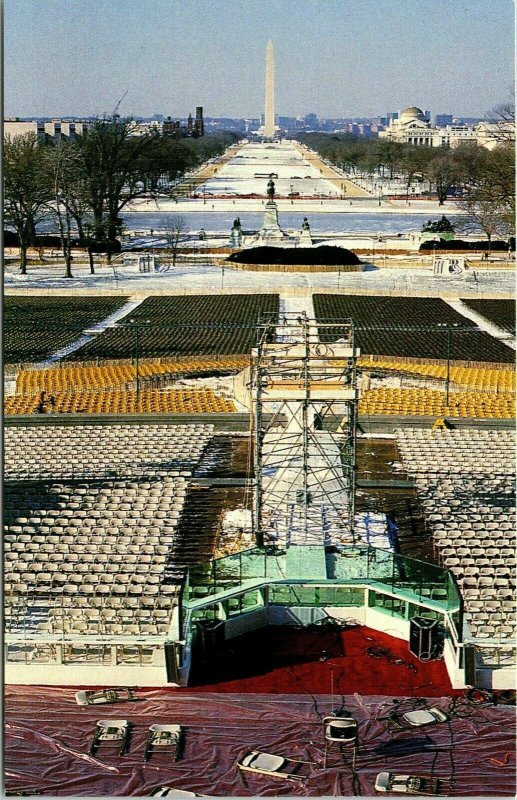 National Institue Health Rotunda Aerial View Snow Winter Scene VTG Postcard UNP 