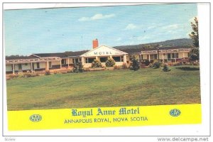 Royal Anne Motel , Annapolis Royal , Nova Scotia , Canada , 40-60s