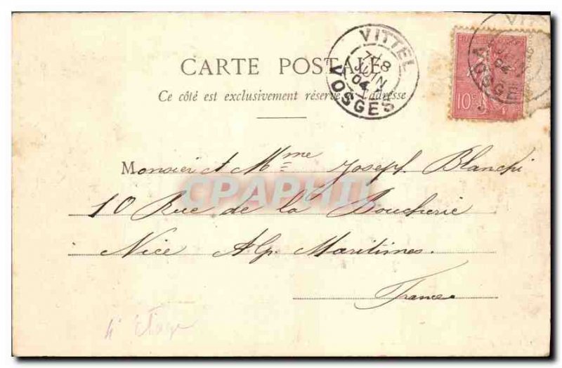 Old Postcard Vittel Source Salee