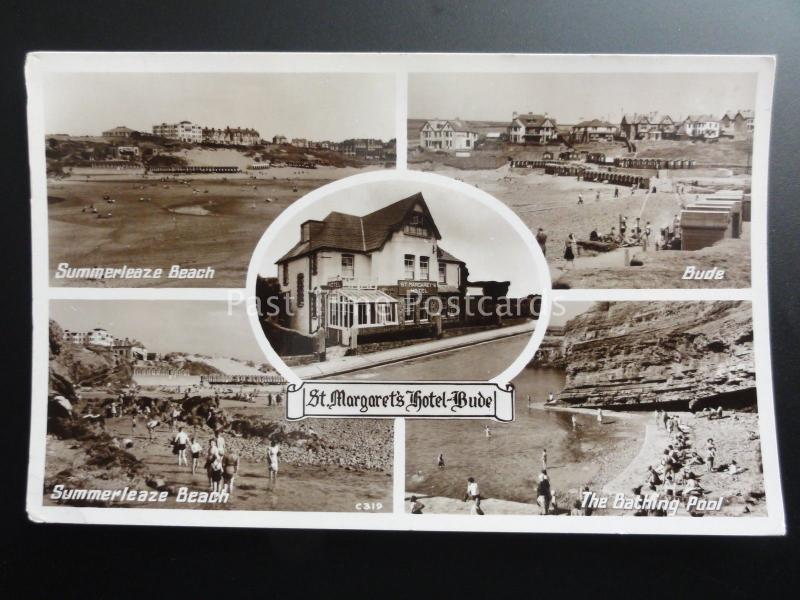 Cornwall: St. Margarets Hotel - BUDE Multiview c1960's RP Pub by Photo Precision