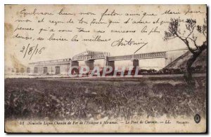 Old Postcard New Line Railway Estaque has Miramas