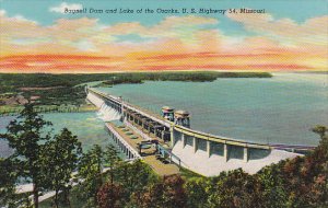 Bagnell Dam and Lake Of The Ozarks Missouri Curteich