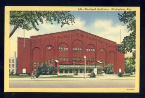 Birmingham, Alabama/AL Postcard, View Of Municipal Auditorium