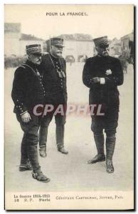 Old Postcard Militaria For France General de Castelnau Joffre Pau