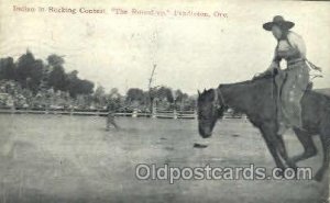 Round Up in Pendelton Western Cowboy, Cowgirl 1913 