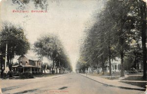 LPS82 Napoleon Ohio OH Postcard Main Street View