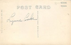 Sheldon Iowa~City Park Drive~Fence~1920s Real Photo Postcard~RPPC