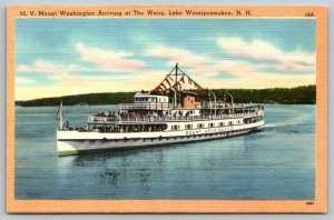MV Mount Washington  Lake Winnipesaukee  New Hampshire   Postcard