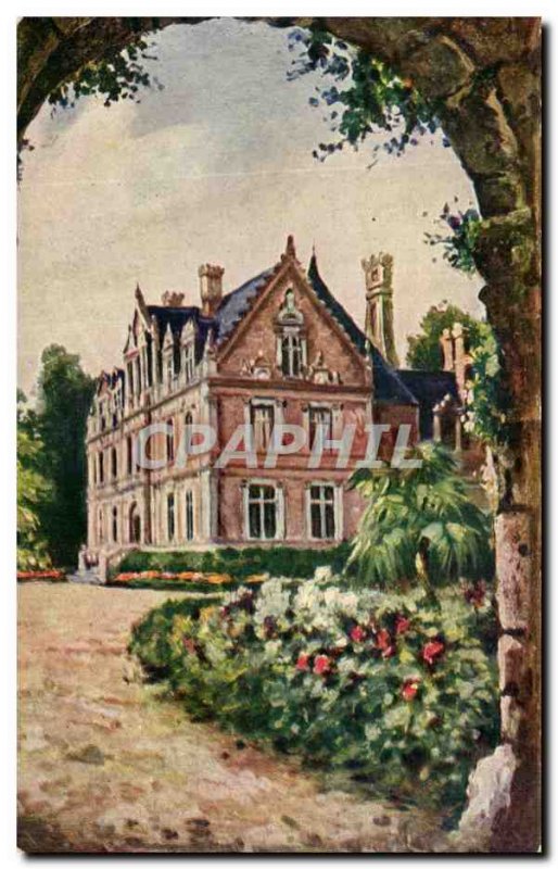 Old Postcard Chateau Montlouis