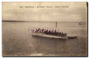 Old Postcard Granville La Vedette Dream up a Chausey Boat