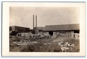 Odell & Eddy's Last Block Factory Yorkshire NY, Cattaraugus RPPC Photo Postcard