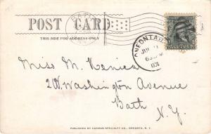 ONEONTA NEW YORK STATE ARMORY CARMAN UDB POSTCARD c1906