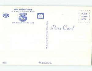 Unused Pre-1980 LOBSTER POUND RESTAURANT Searsport Maine ME hs4286