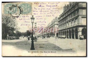 Old Postcard Paris's Rue de Rivoli