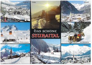 Austria Winter scenes and Snow Lifts.  Used. Nice postage. 1992