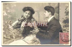 Old Postcard Female Games