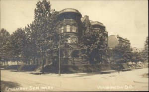 Washington DC Fairmont Seminary c1910 Real Photo Postcard
