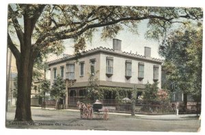 Postcard Shermans Old Headquarters Savannah GA Georgia