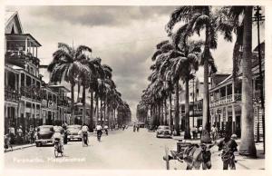 Paramaribo Suriname Maagdenstraat Street Scene Real Photo Postcard J68868