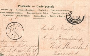 Vintage Postcard 1905 Toekomstbeeld Fantasy Imagination Comic Card 