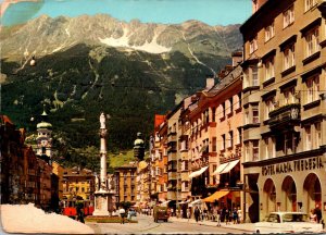 Austria Innsbruck mit Nordkette Maria-Theresien Strasse