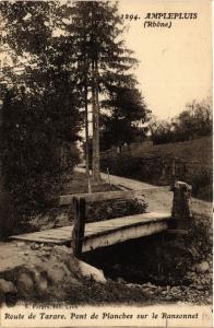 CPA AMPLEPUIS - Route de TARARE. Pont de Planches sur le (450668)