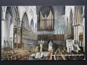 Cumbria: Interior of Carlisle Cathedral - Old Postcard by E.S. No.1432