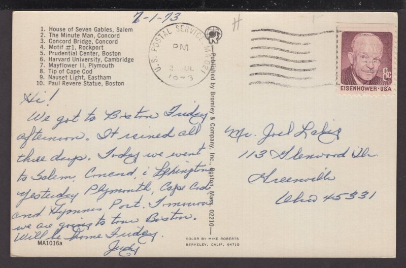 Greetings from Massachusetts MultView pm1973 - Chrome