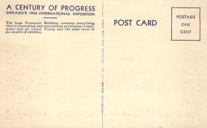 Transpoprt Building - Chicago 1934 Exposition IL, Illinois - Linen