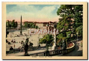 Italia - Italy - Rome - Rome - Piazza del Popolo - Old Postcard