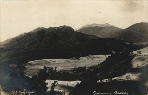 PC real photo postcard landscape GOENOENG BAOENG INDONESIA (a18702)