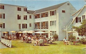 Kennebunkport Beach Maine 1980 Postcard Sun Dial Hotel and Motel