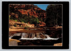 Beautiful Oak Creek Falls In Northern Arizona Vintage Unposted Postcard