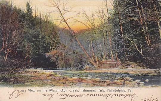 View On The Wissahickon Creek Fairmount Park Philadelphia Pennsylvania 1907