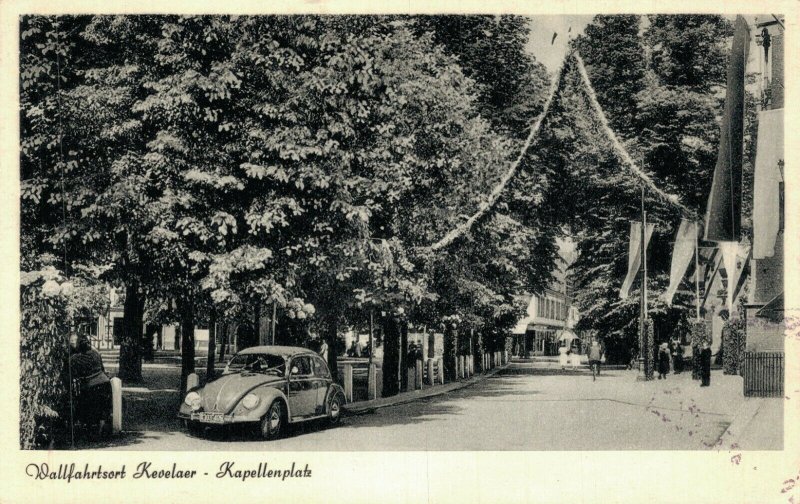 Germany Wallfahrtsort Kevelaer Kapellenplatz Vintage Postcard 08.41