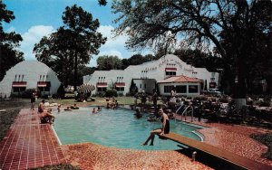 Gulfport Mississippi Alamo Plaza Hotel Courts Swimming Pool Postcard AA57248