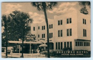 DAYTONA BEACH, Florida FL ~ Roadside SHALIMAR HOTEL Sherron Vaughn Postcard