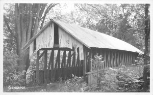 Postcard RPPC New Hampshire Cornish Covered Bridge Walker 23-3260