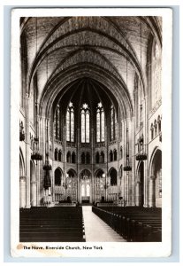 1910 RPPC Chappel Riverside Church New York #2 Postcard P1E